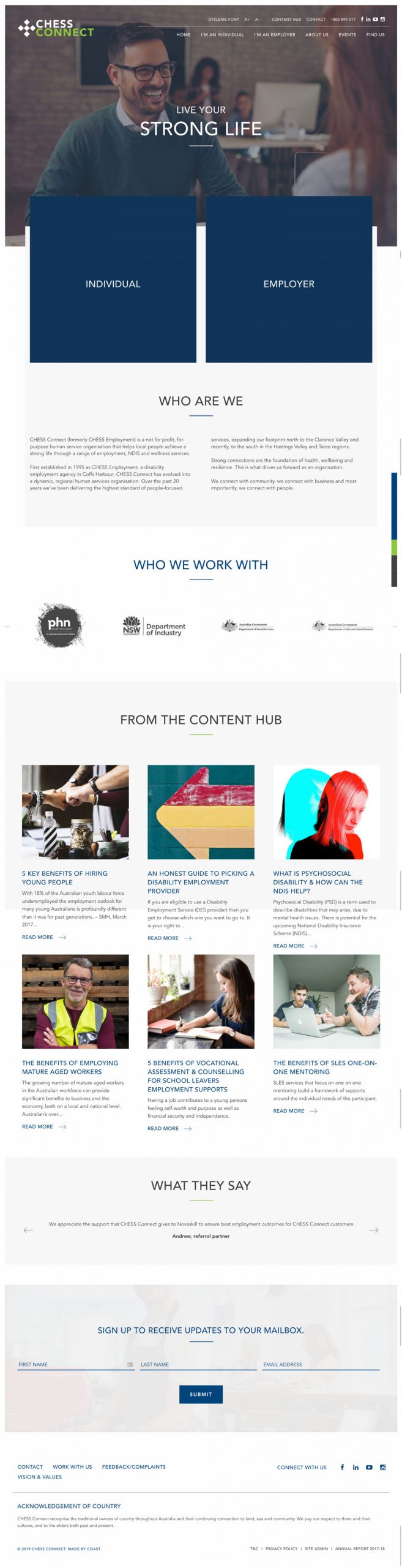 Website Design & Development for Chess Connect