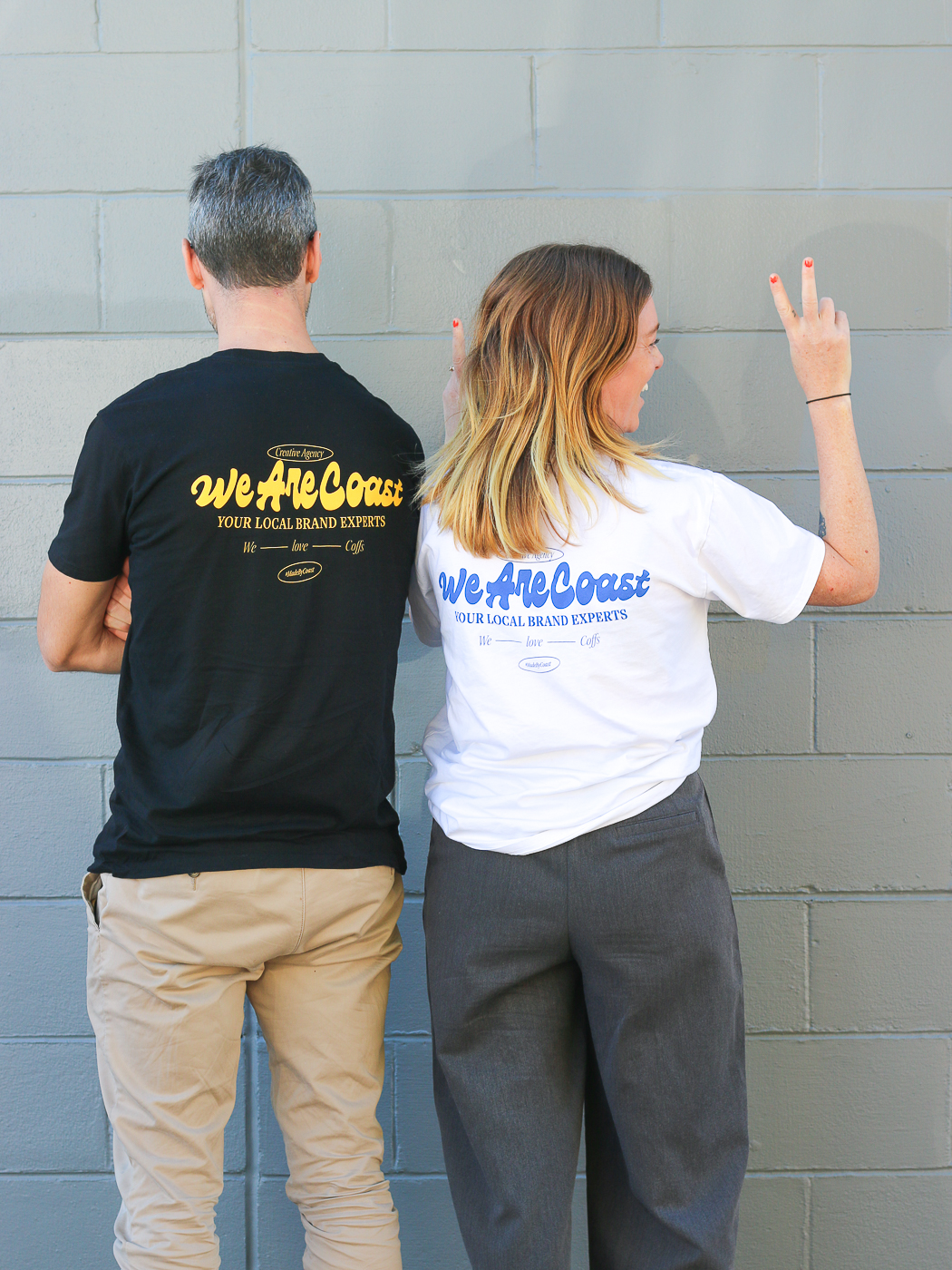 Coast team in retro tees