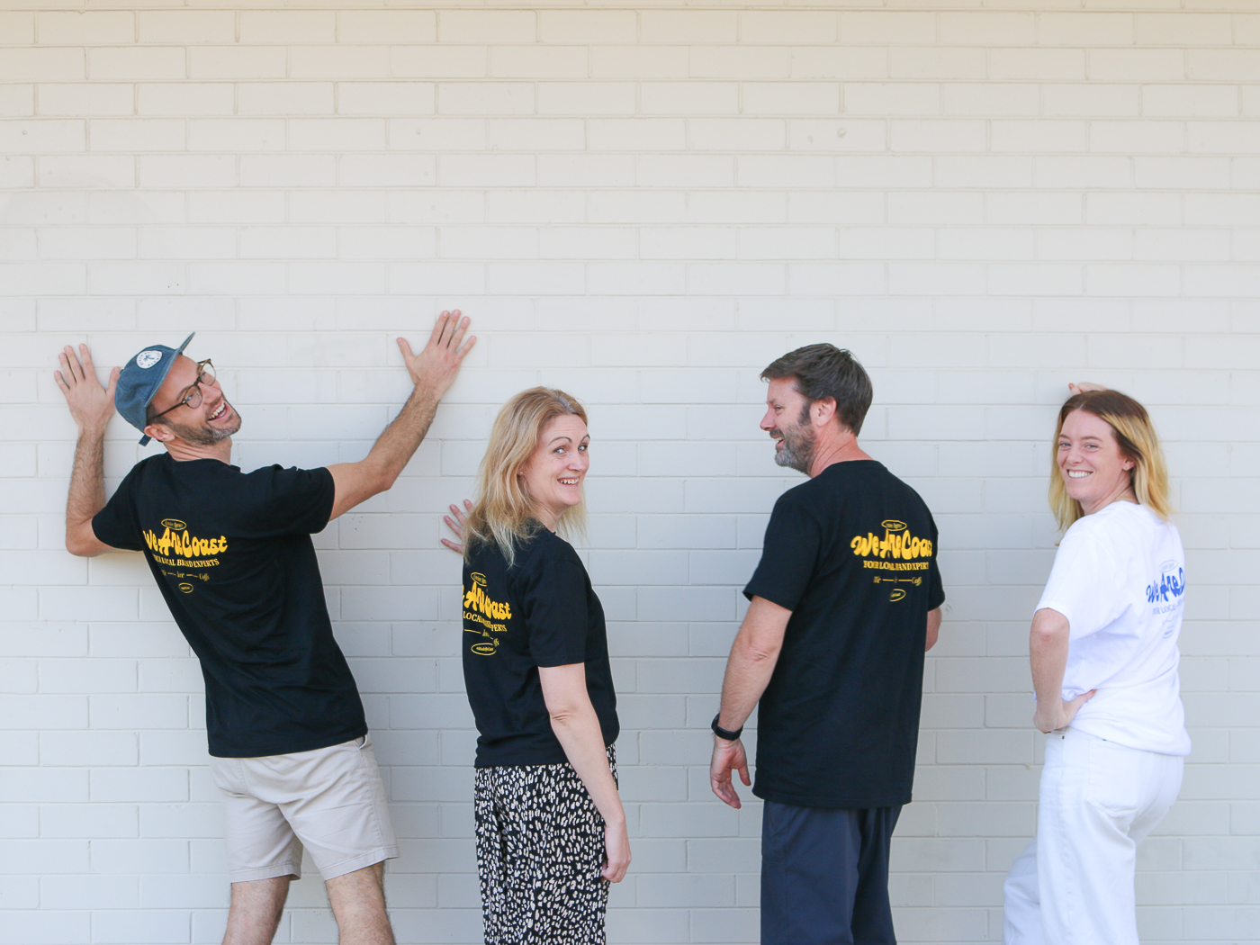 Coast team in retro tees