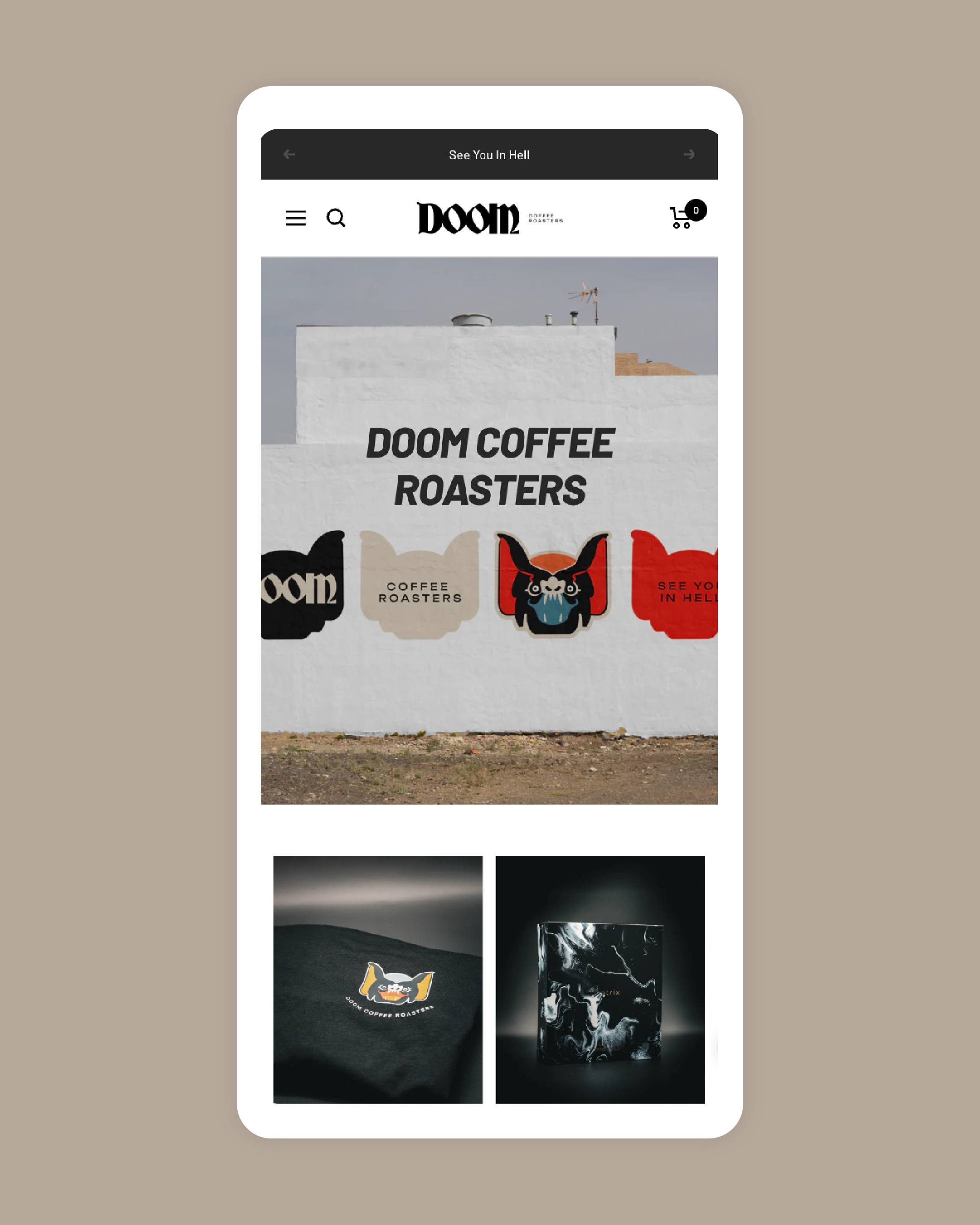 Website Design & Development for Building the brand – Doom Coffee Roasters